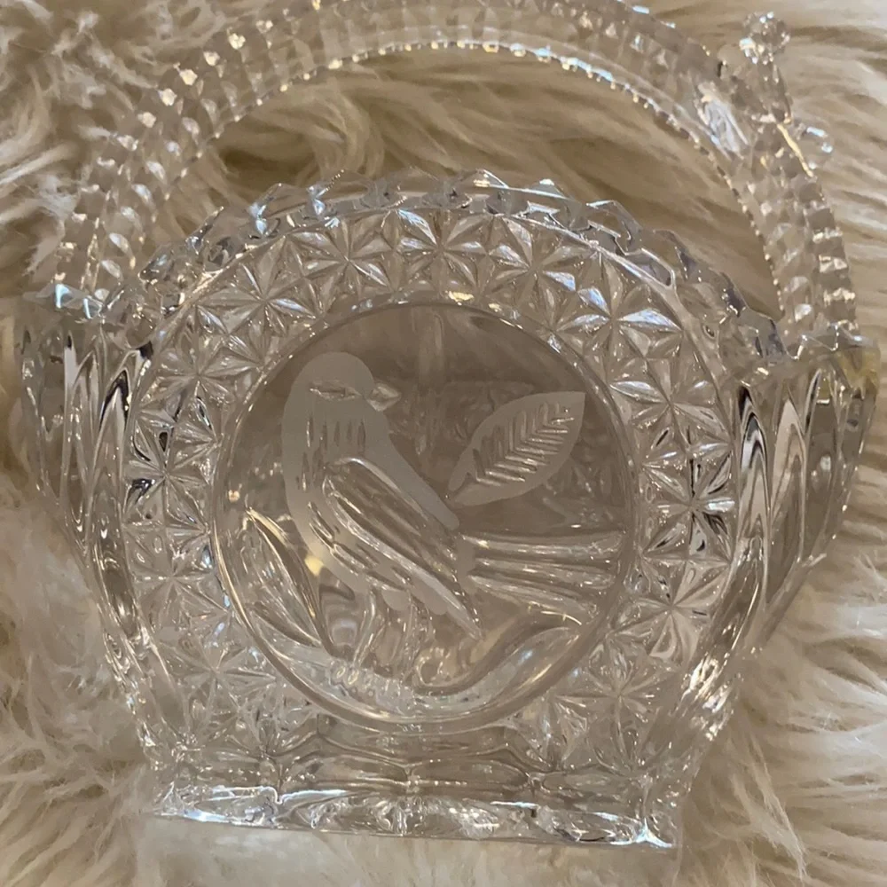 Vintage Hofbauer crystal basket - Picture 1 of 10